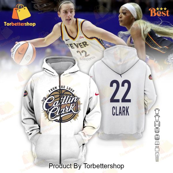 From The Logo Caitlin Clark Indiana Fever Zip Hoodie