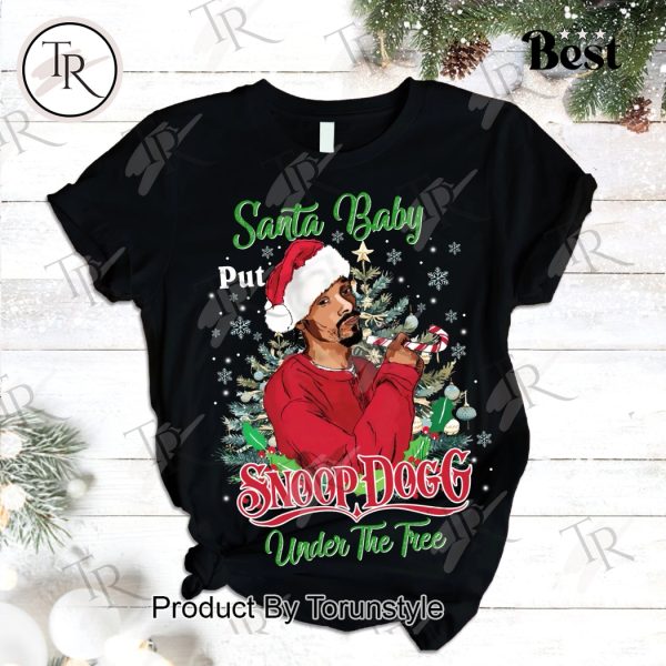 Santa Baby Put Snoop Dogg Under The Tree Merry Christmas Pajamas Set