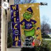 NFL Buffalo Bills Football Grinch Welcome Christmas Garden Flag – Custom Name