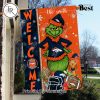 NFL Detroit Lions Football Grinch Welcome Christmas Garden Flag – Custom Name