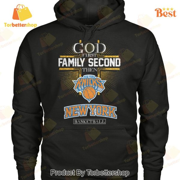 God First Family Second Then New York Knicks Basketball Signature Unisex T-Shirt