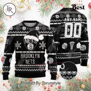 NBA Brooklyn Nets Special Christmas Ugly Sweater Design