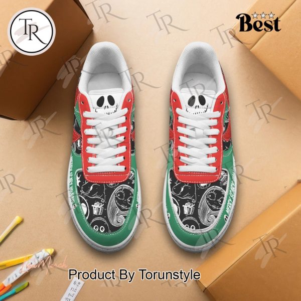 Jack Skellington Merry Scary Holidays! Merry Christmas Air Force 1 Sneakers