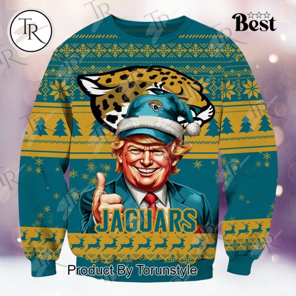 Jacksonville Jaguars Christmas Donald Trump Knitted Sweater