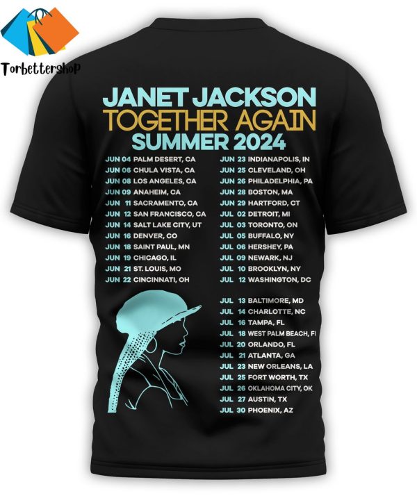 Janet Jackson Together Again Summer 2024 Unisex T-Shirt