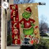 NFL Pittsburgh Steelers Football Grinch Welcome Christmas Garden Flag – Custom Name