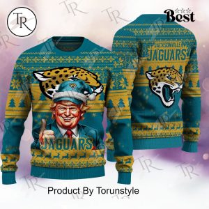 Jacksonville Jaguars Christmas Donald Trump Knitted Sweater