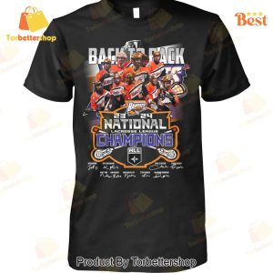 Back To Back NLL Buffalo Bandits National Lacrosse League Champions Signature Unisex T-Shirt