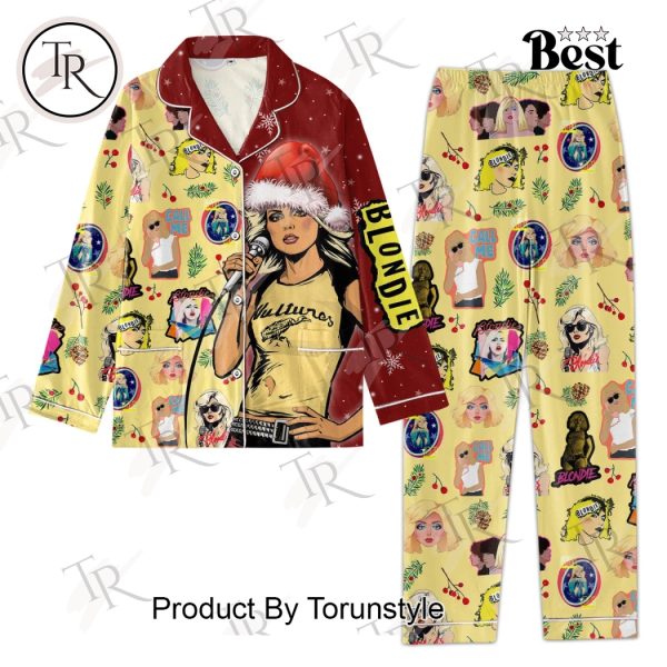 Blondie Call Me Merry Christmas Button Down Pajamas Set