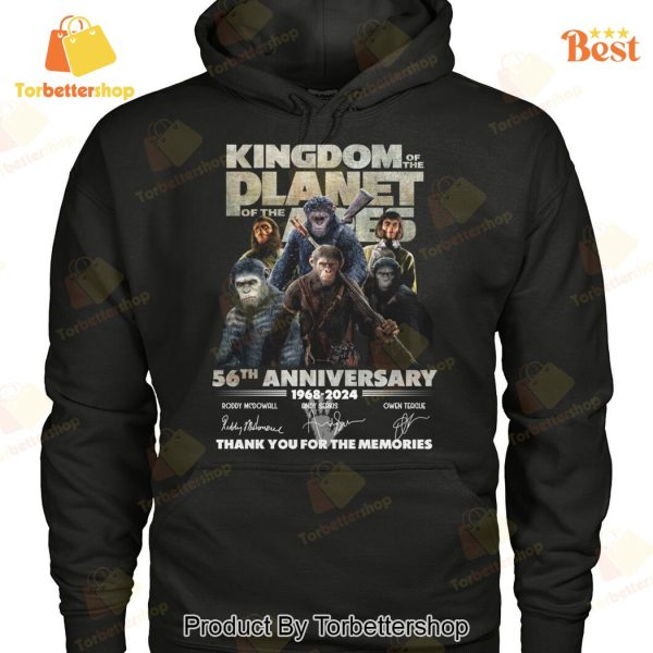 Kingdom Of The Planet Of Apes 56th Anniversary 1968-2024 Signature Thank You For The Memories Unisex T-Shirt