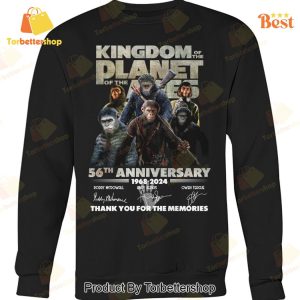 Kingdom Of The Planet Of Apes 56th Anniversary 1968-2024 Signature Thank You For The Memories Unisex T-Shirt