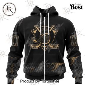 NHL Anaheim Ducks Personalized Military Appreciation Design Hoodie