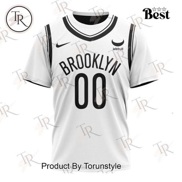 NBA Brooklyn Nets Personalized 2025 Association Kits Hoodie