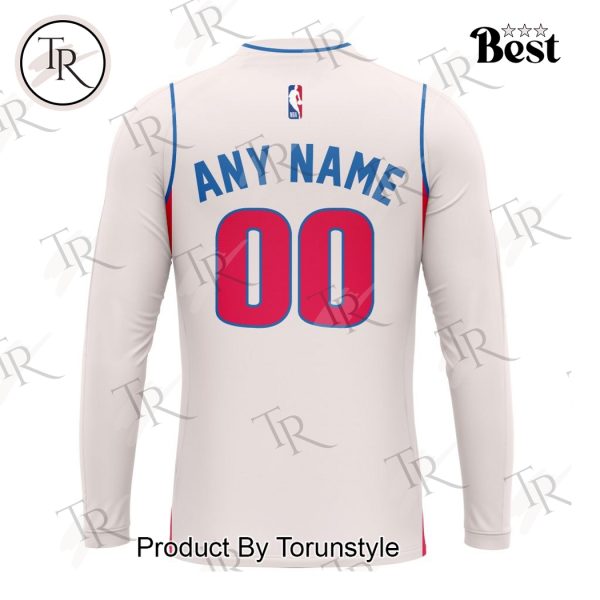 NBA Detroit Pistons Personalized 2025 Association Kits Hoodie