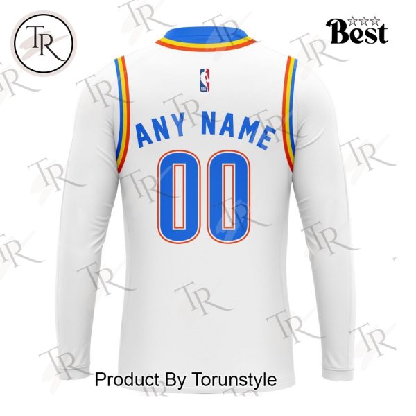 NBA Oklahoma City Thunder Personalized 2025 Association Kits Hoodie