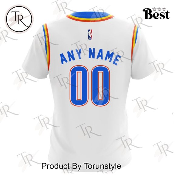 NBA Oklahoma City Thunder Personalized 2025 Association Kits Hoodie