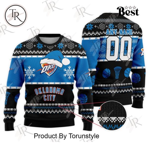 NBA Oklahoma City Thunder Special Christmas Ugly Sweater Design