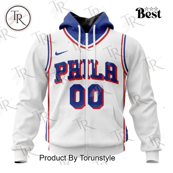 NBA Philadelphia 76ers Personalized 2025 Association Kits Hoodie