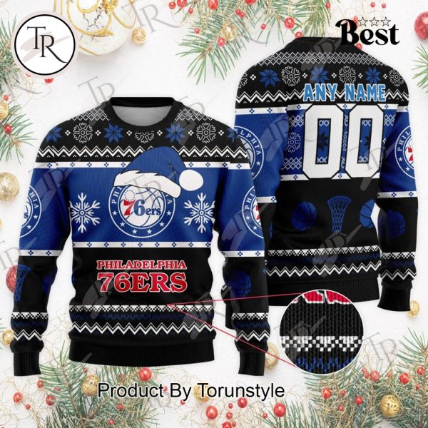 NBA Philadelphia 76ers Special Christmas Ugly Sweater Design