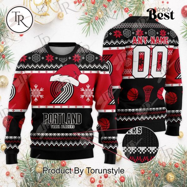 NBA Portland Trail Blazers Special Christmas Ugly Sweater Design