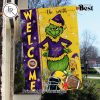 NCAA Kentucky Wildcats Football Grinch Welcome Christmas Garden Flag – Custom Name