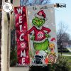 NCAA Oklahoma Sooners Football Grinch Welcome Christmas Garden Flag – Custom Name