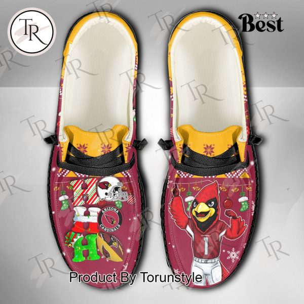 NFL Arizona Cardinals Ho Ho Ho Christmas Custom Name Hey Dude Shoes