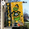 NFL Detroit Lions Football Grinch Welcome Christmas Garden Flag – Custom Name