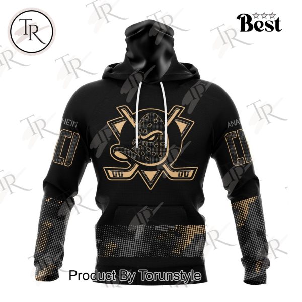 NHL Anaheim Ducks Personalized Military Appreciation Design Hoodie