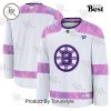 NHL Anaheim Ducks 2024 Hockey Fights Cancer Practice Jersey – White