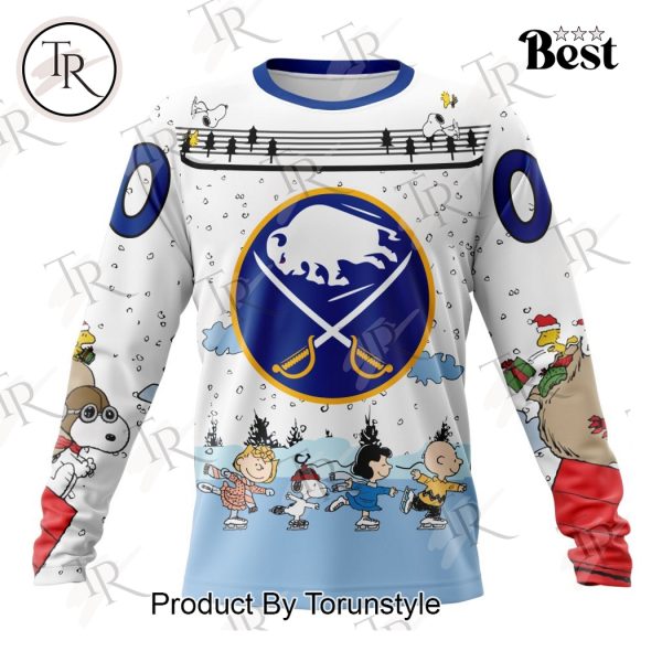 NHL Buffalo Sabres Special Peanuts Ice Skating Design Hoodie