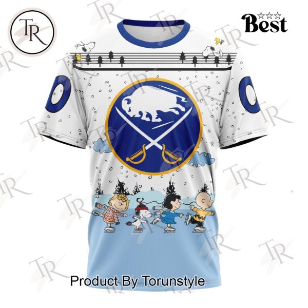 NHL Buffalo Sabres Special Peanuts Ice Skating Design Hoodie