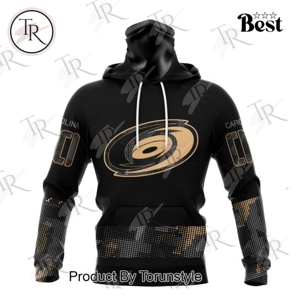 NHL Carolina Hurricanes Personalized Military Appreciation Design Hoodie