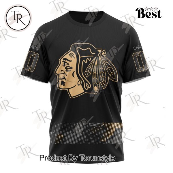 NHL Chicago Blackhawks Personalized Military Appreciation Design Hoodie