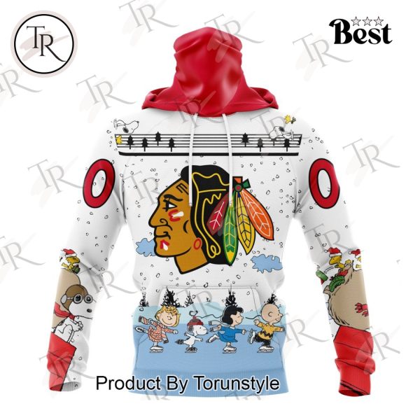 NHL Chicago Blackhawks Special Peanuts Ice Skating Design Hoodie