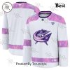 NHL Dallas Stars 2024 Hockey Fights Cancer Practice Jersey – White