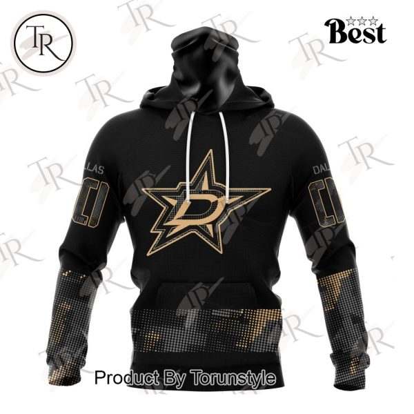 NHL Dallas Stars Personalized Military Appreciation Design Hoodie