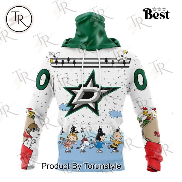 NHL Dallas Stars Special Peanuts Ice Skating Design Hoodie