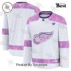 NHL Edmonton Oilers 2024 Hockey Fights Cancer Practice Jersey – White