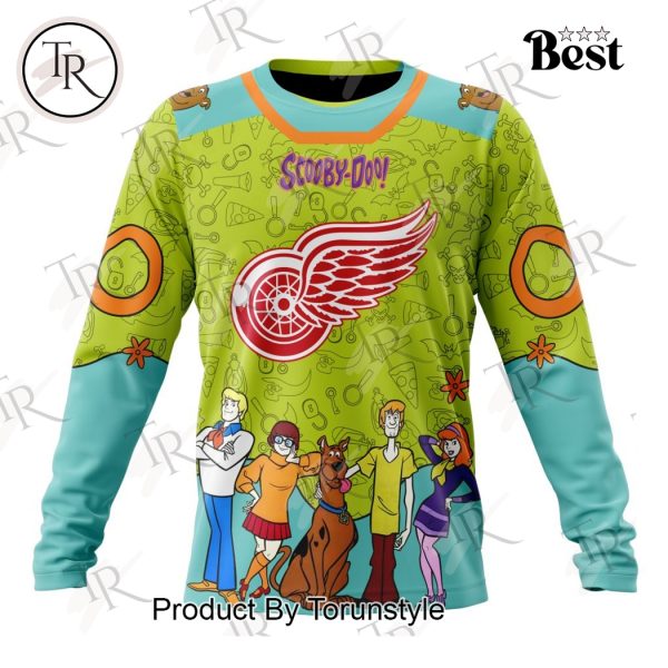 NHL Detroit Red Wings Special Scooby Doo Design Hoodie