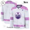 NHL Detroit Red Wings 2024 Hockey Fights Cancer Practice Jersey – White