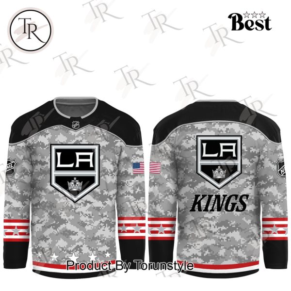 NHL Los Angeles Kings Arctic Camo 2024 Salute to Service Club Hockey Jersey