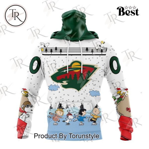 NHL Minnesota Wild Special Peanuts Ice Skating Design Hoodie