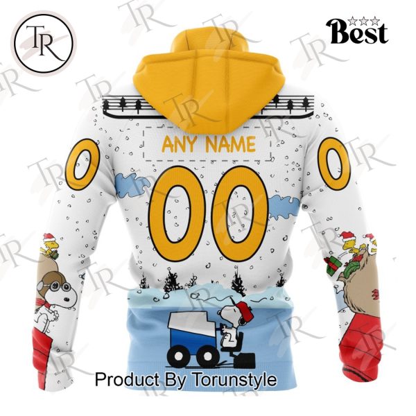 NHL Nashville Predators Special Peanuts Ice Skating Design Hoodie