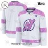 NHL New York Islanders 2024 Hockey Fights Cancer Practice Jersey – White