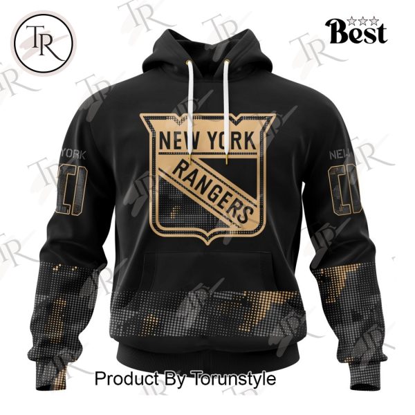 NHL New York Rangers Personalized Military Appreciation Design Hoodie