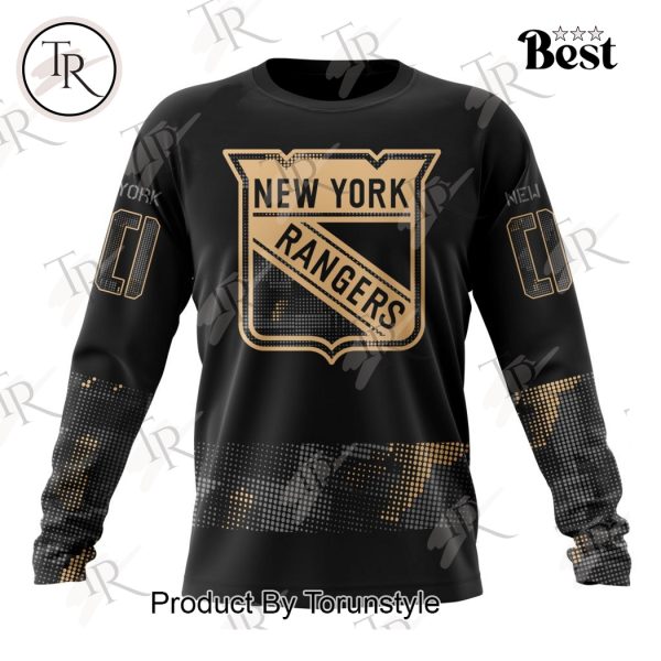 NHL New York Rangers Personalized Military Appreciation Design Hoodie