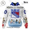 NHL New York Islanders Special Peanuts Ice Skating Design Hoodie