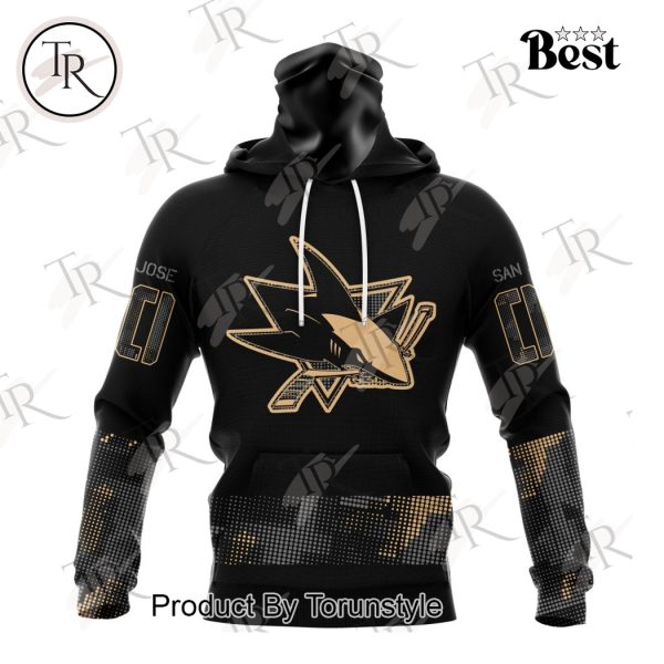 NHL San Jose Sharks Personalized Military Appreciation Design Hoodie