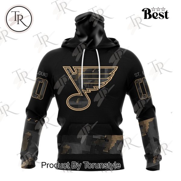 NHL St. Louis Blues Personalized Military Appreciation Design Hoodie